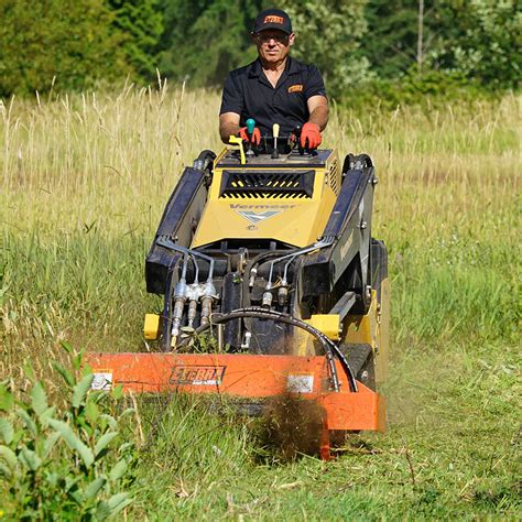 small skid steer mower|boom mounted mowers skid steer.